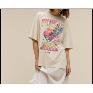 Daydreamer Guns N' Roses Flaming Skull Tee (OS)